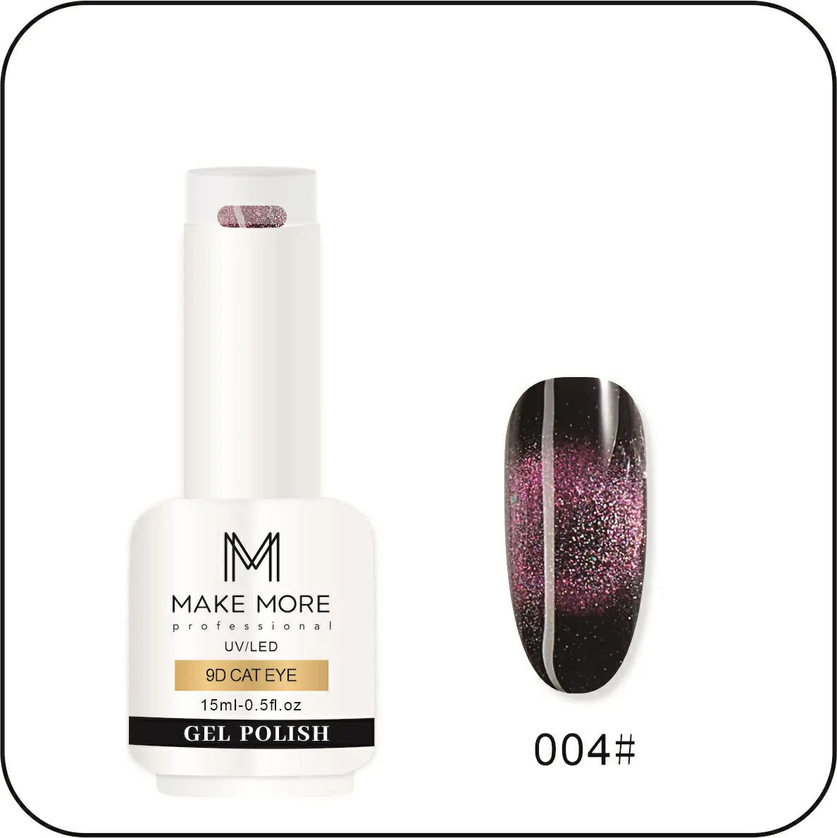 Make More 9D Cat Eye Gel Polish (15ml) 004