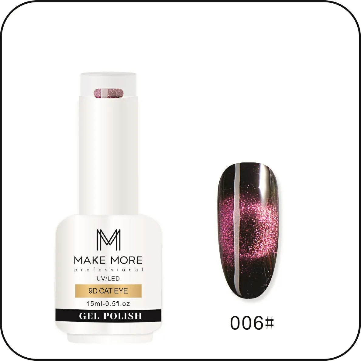Make More 9D Cat Eye Gel Polish (15ml) 006