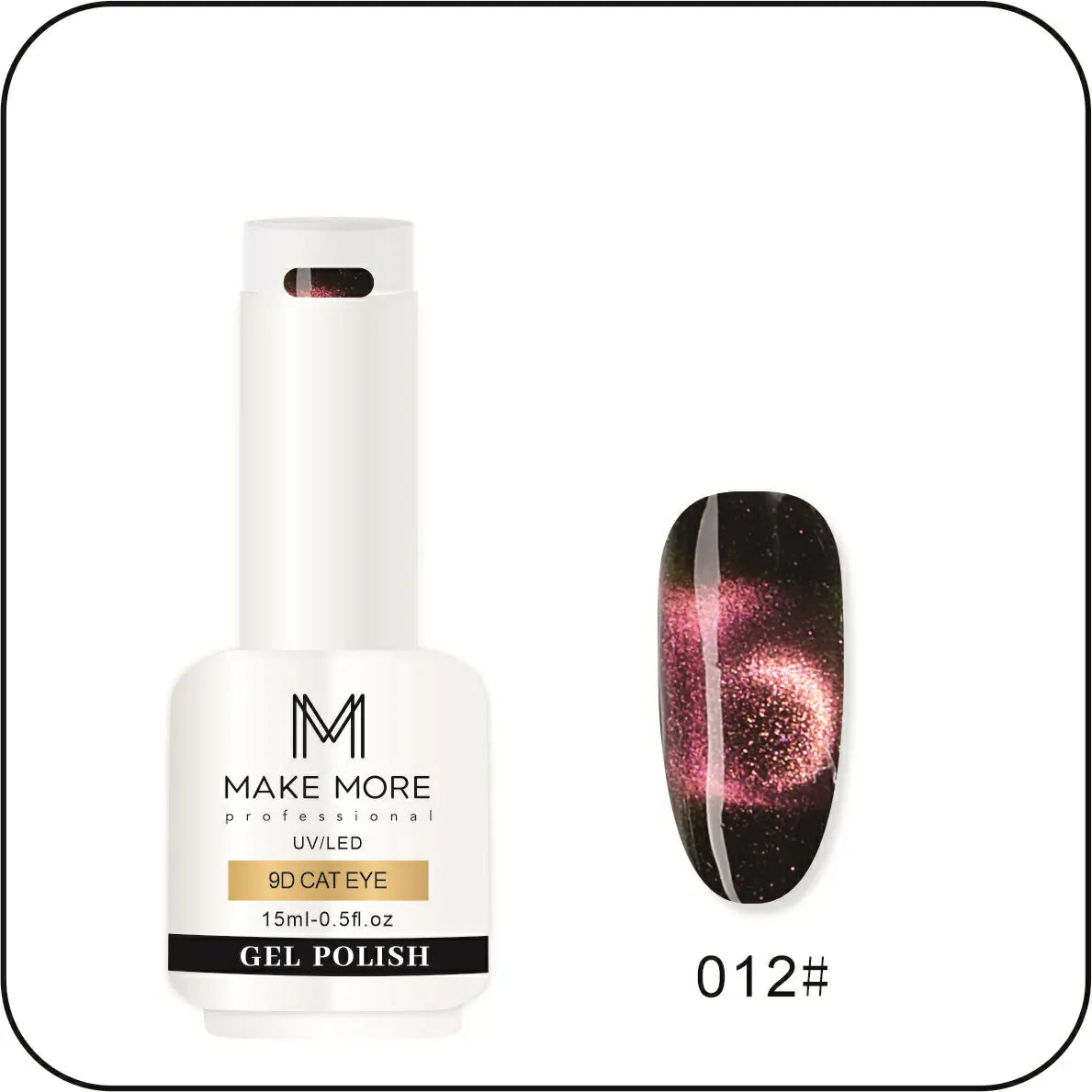 Make More 9D Cat Eye Gel Polish (15ml) 012