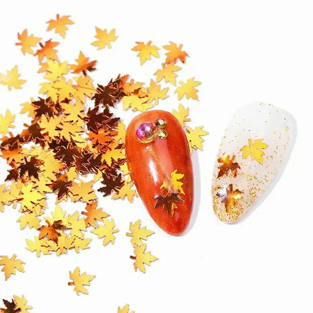 Maple Leaves Mylar Grid (Random Color)