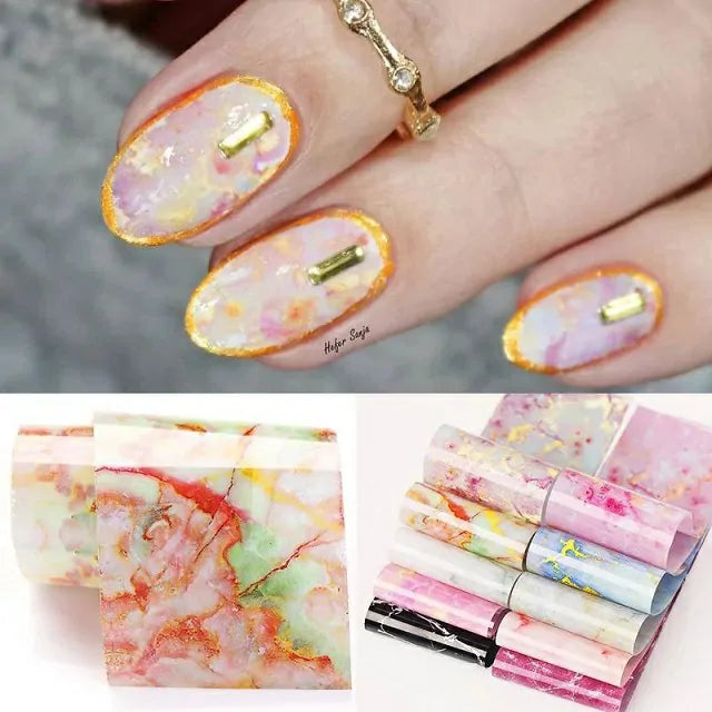 Marble Print Transfer Foils Without Box