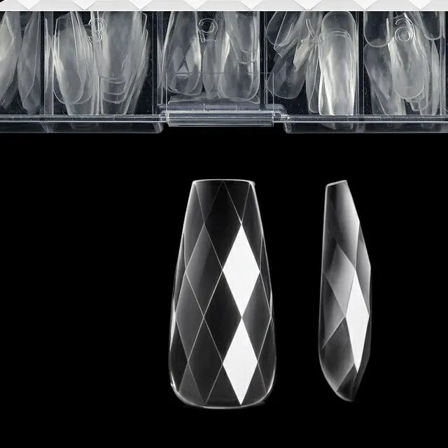 Medium Ballerina Diamond Soft Gel Nail Tips (Box Of 120 Pcs)