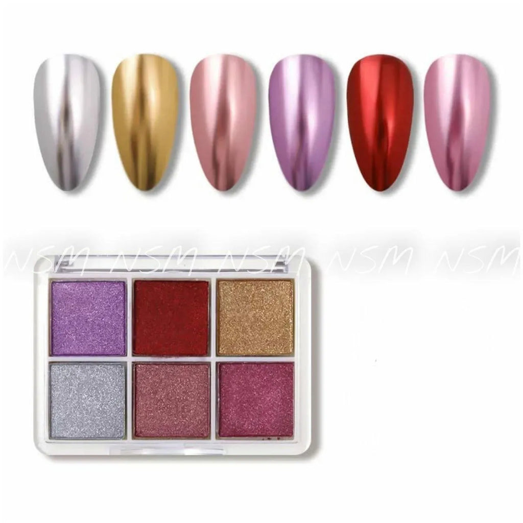 Metallic Mirror Chrome (6 In 1 Set)