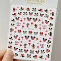 Mickey And Minnie Love Nail Stickers Sheet (HC-136)