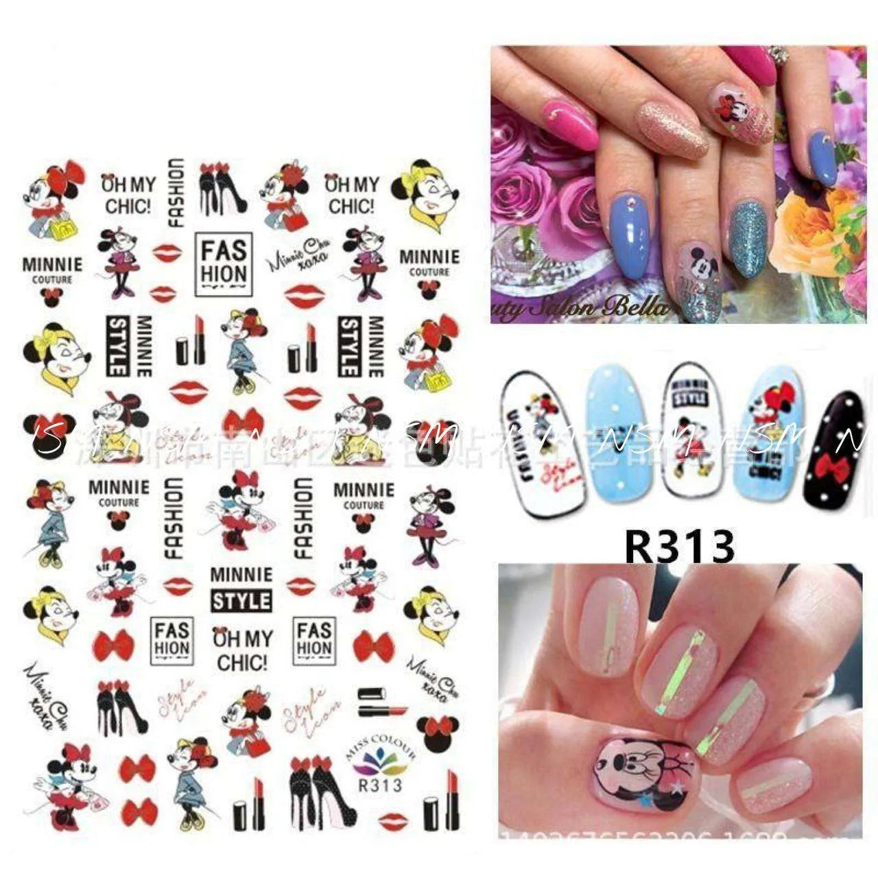 Minnie Disney Sticker Sheet (R313)