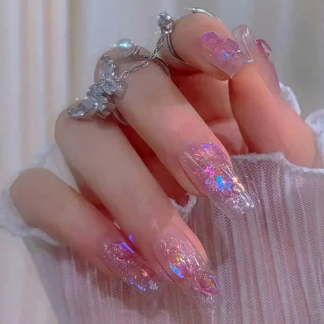 Mixed Shape Aurora Rhinestones Box (Random Color)