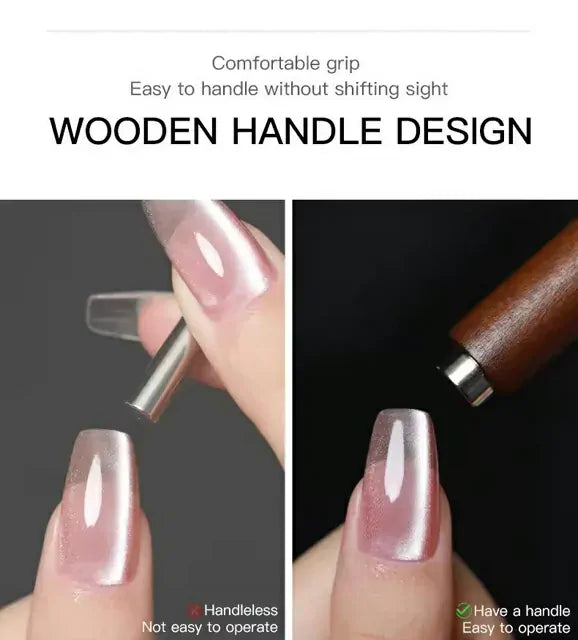 Nail Art Cat Eyes 3 In 1 Wooden Cigar Magnet
