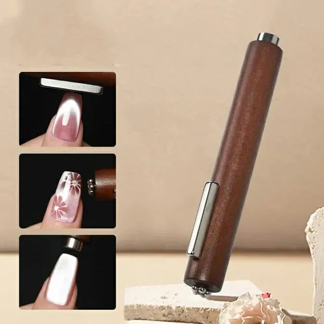Nail Art Cat Eyes 3 In 1 Wooden Cigar Magnet