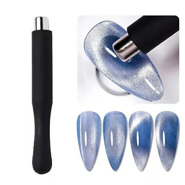 Nail Art Cat Eyes Cylinder Magnet