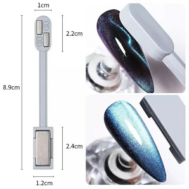 Nail Art Cat Eyes Double Head Magnet