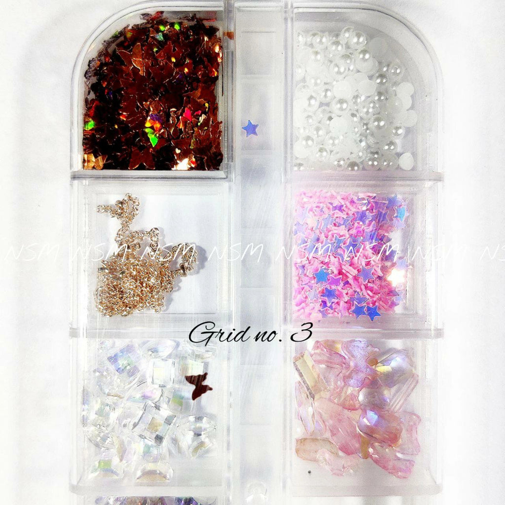 Nail Art Charms Accessories And Mylars Mix Grid 03