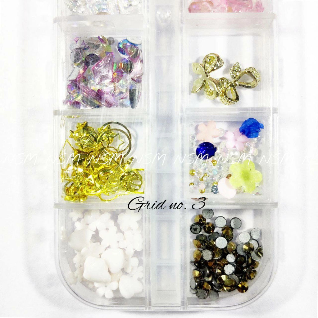 Nail Art Charms Accessories And Mylars Mix Grid 03