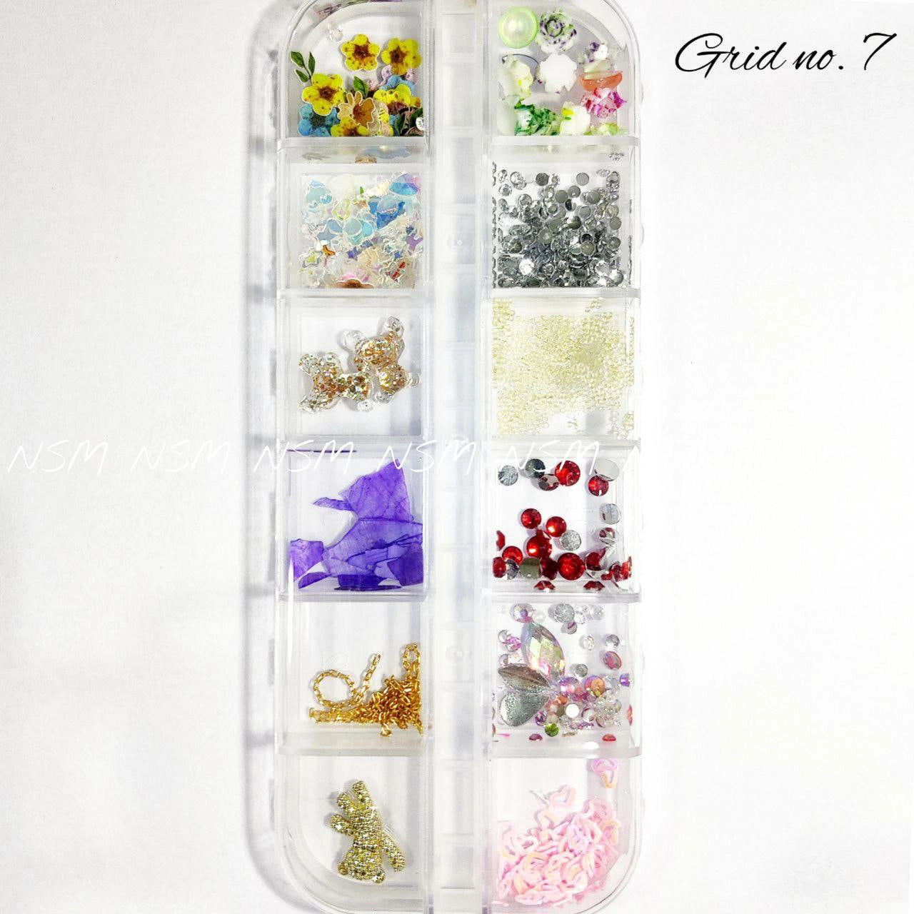Nail Art Charms Accessories And Mylars Mix Grid 07