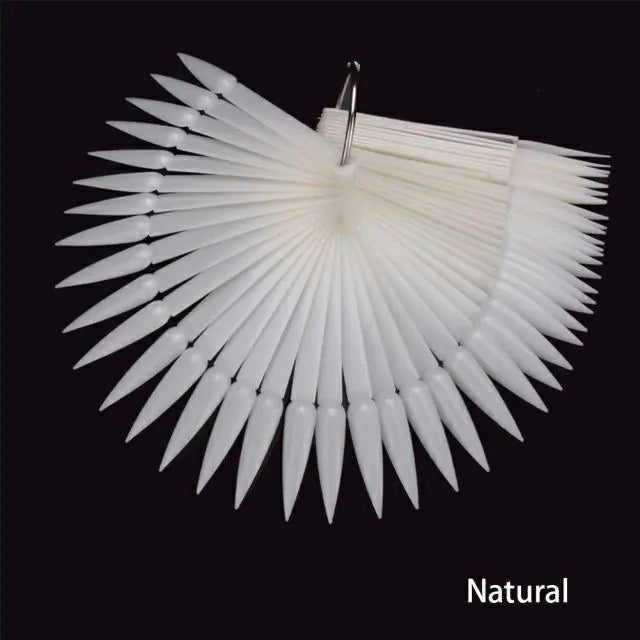 Nail Art Display Swatch Sticks And Metal Ring (Pack Of 50)
