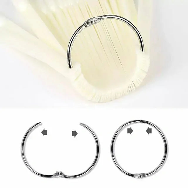 Nail Art Display Swatch Sticks And Metal Ring (Pack Of 50)