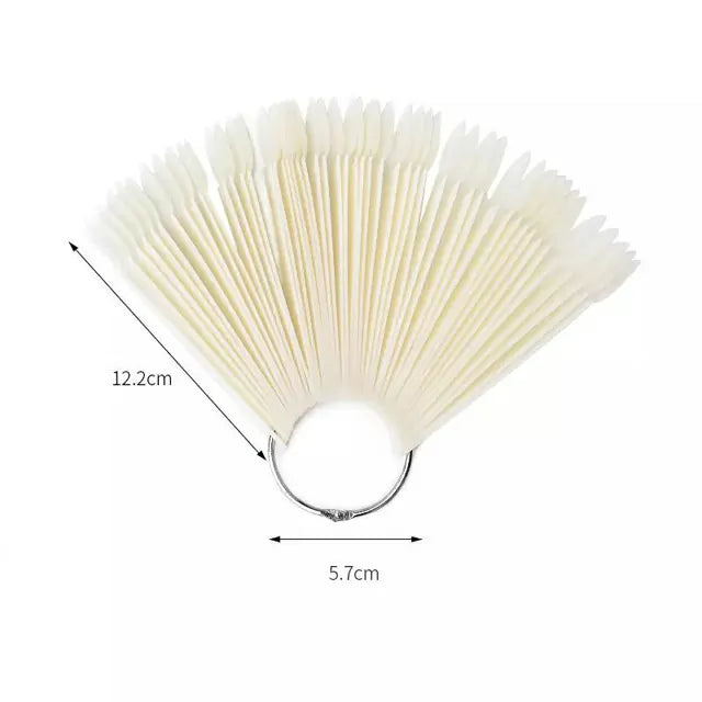 Nail Art Display Swatch Sticks And Metal Ring (Pack Of 50)
