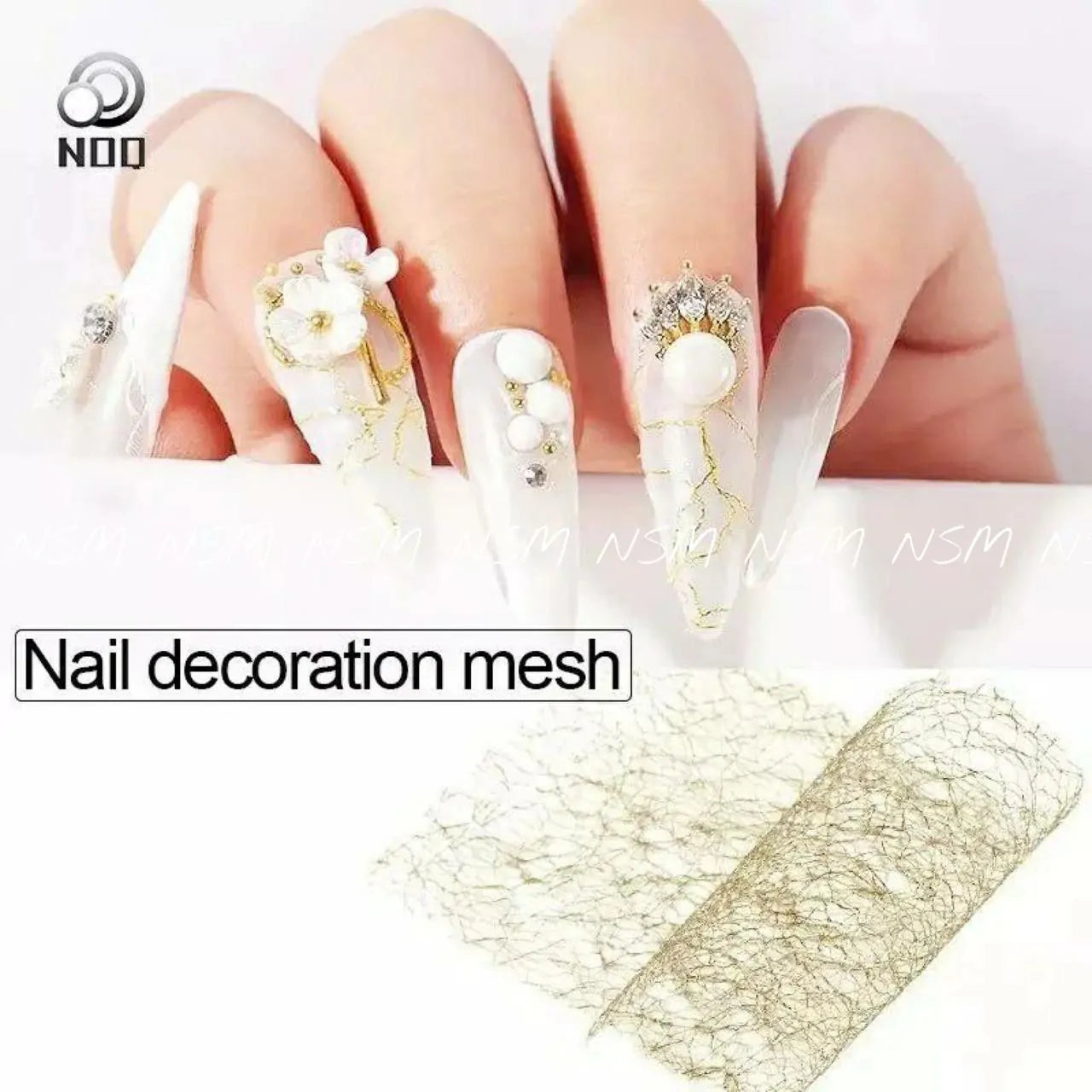 Nail Art Mesh Paper Rolls (Set Of 4)
