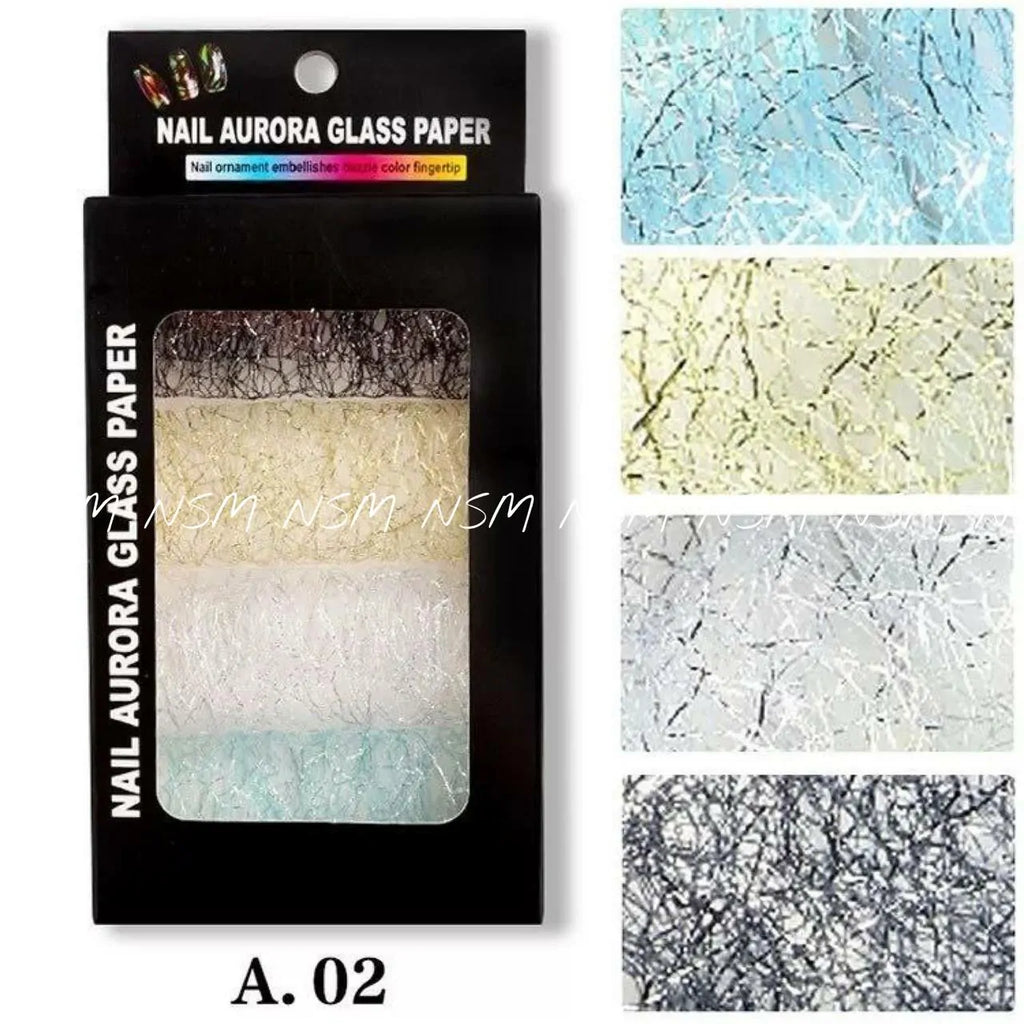 Nail Art Mesh Paper Rolls (Set Of 4)