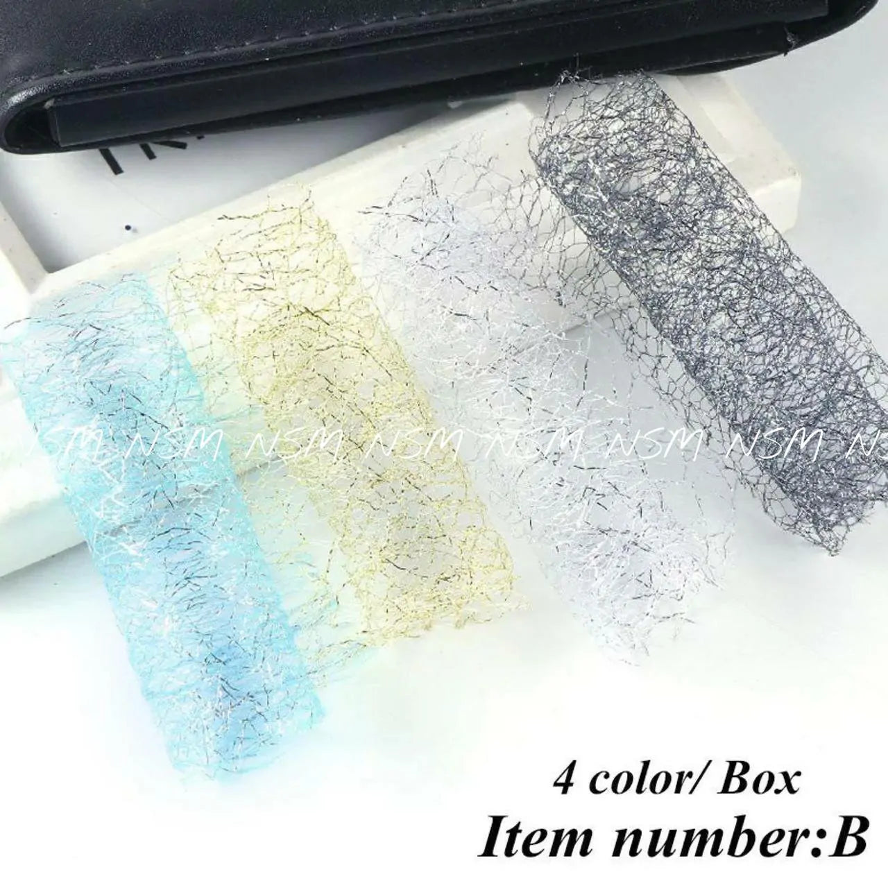 Nail Art Mesh Paper Rolls (Set Of 4)