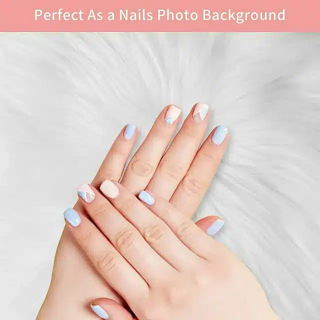 Nail Photography Plush Fur Mat