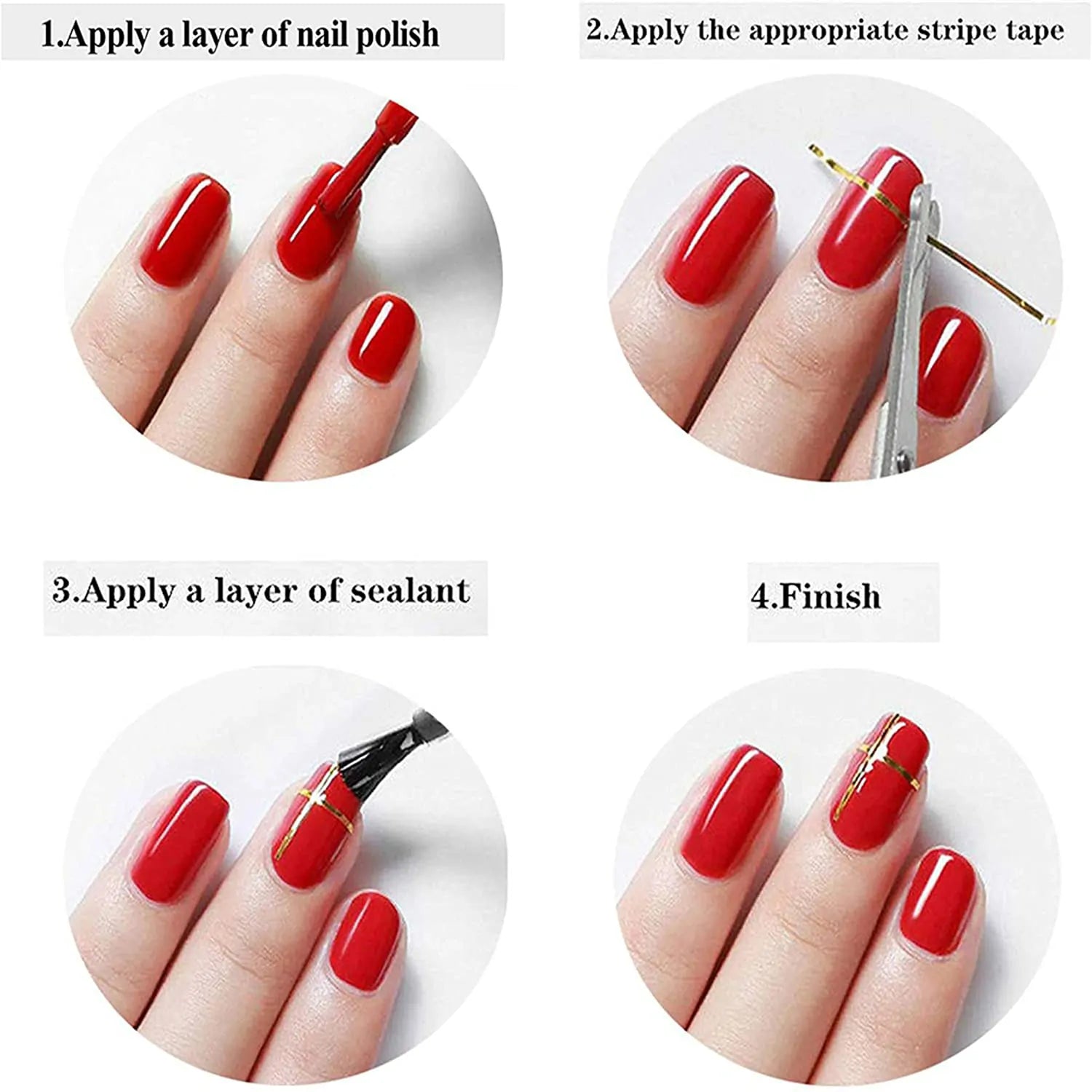 Nail Striping Tapes (Pack Of 30)