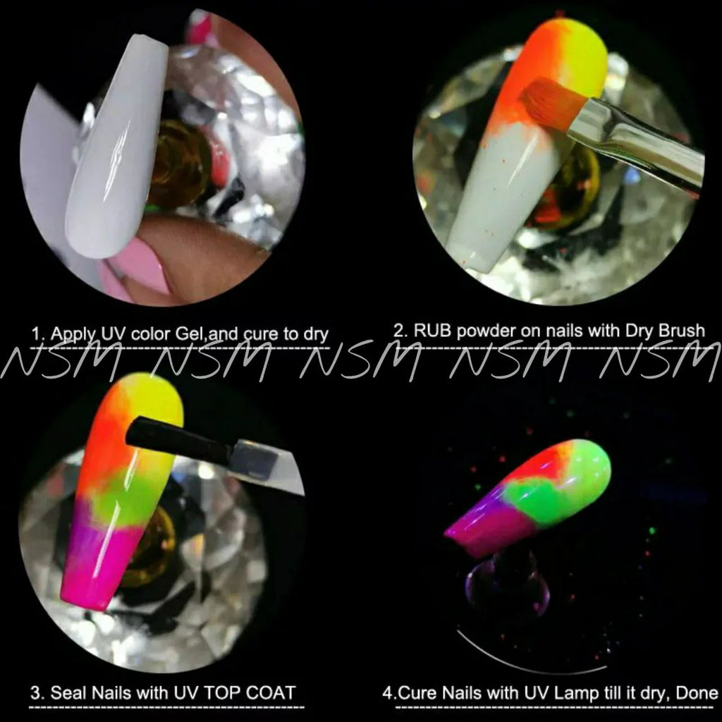 Neon Pigments (Set Of 9 Random Colors)
