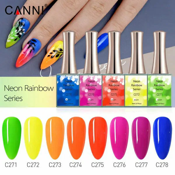 Canni Neon Rainbow Series Gel Polish Set (16ml)