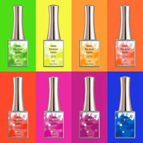 Canni Neon Rainbow Series Gel Polish Set (16ml)