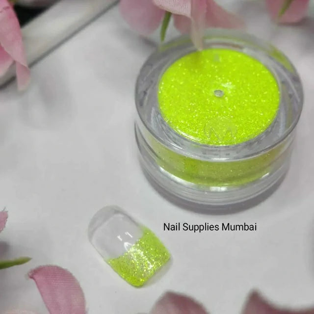 Neon Yellow Dry Glitter Powder