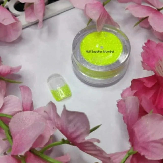 Neon Yellow Dry Glitter Powder