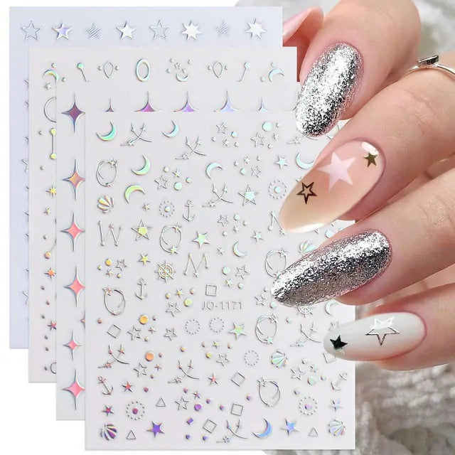 Night Sky Constellations Nail Stickers Sheet (JO-1171)
