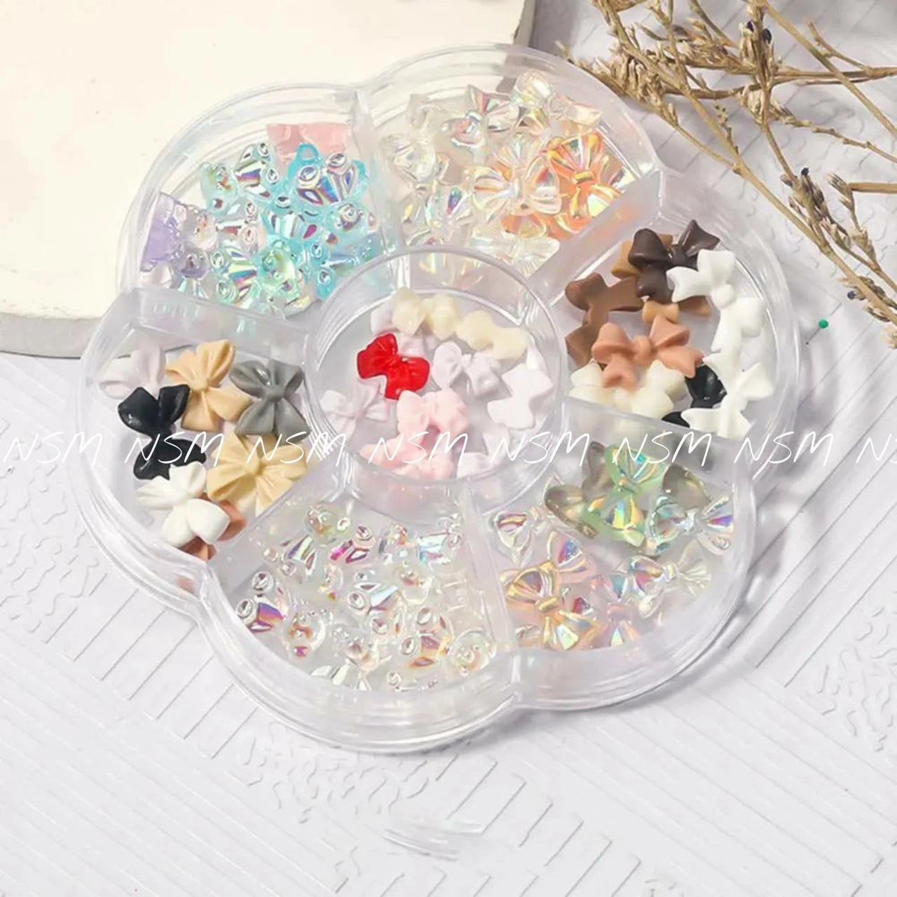 Pastel Bows And Aurora Teddy Bear Charms Wheel Box