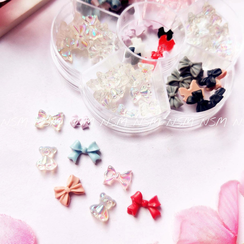 Pastel Bows And Aurora Teddy Bear Charms Wheel Box