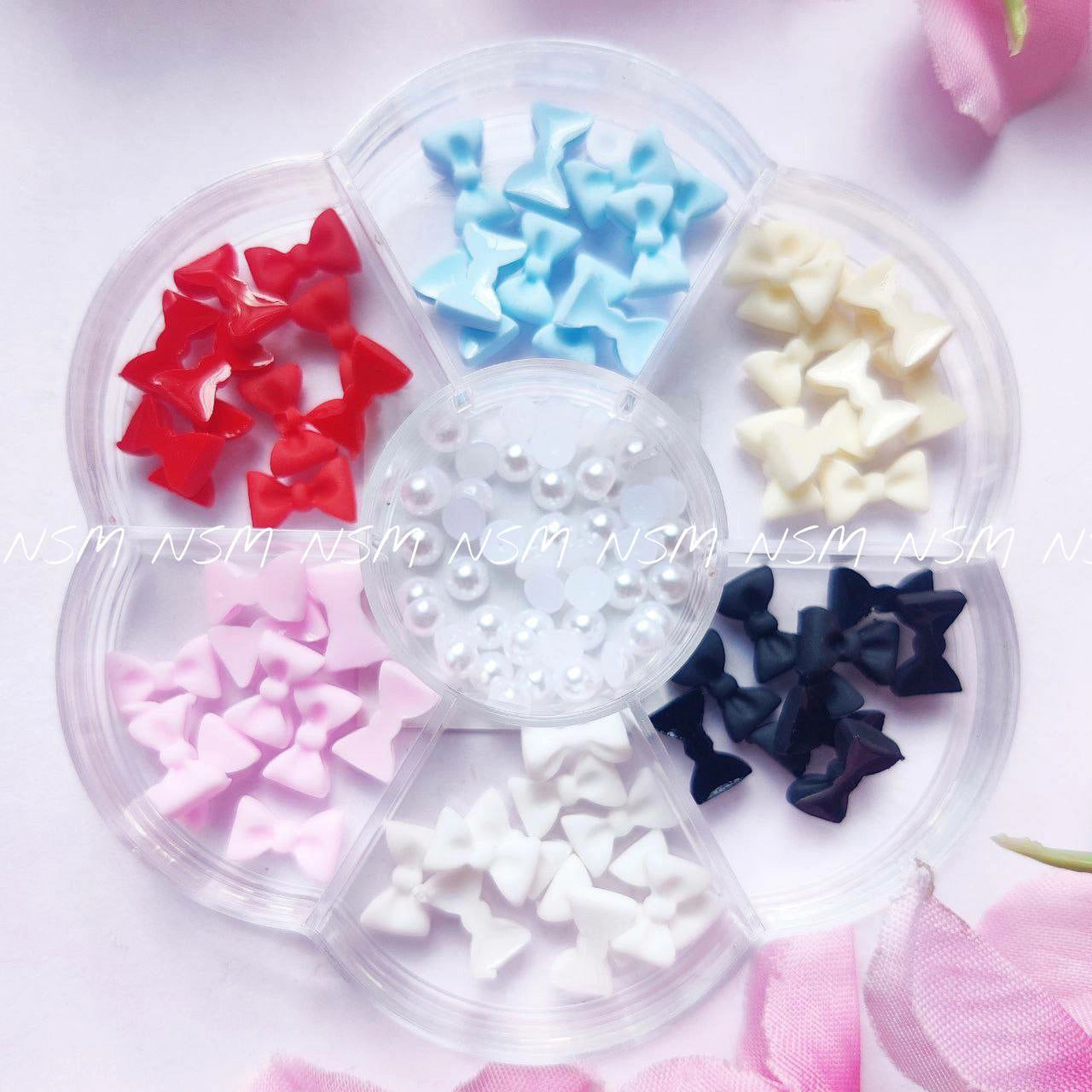 Pastel Bows and Pearl Charms Wheel Box