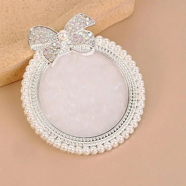 Pearl Studded Bow Nail Art Mixing Palette