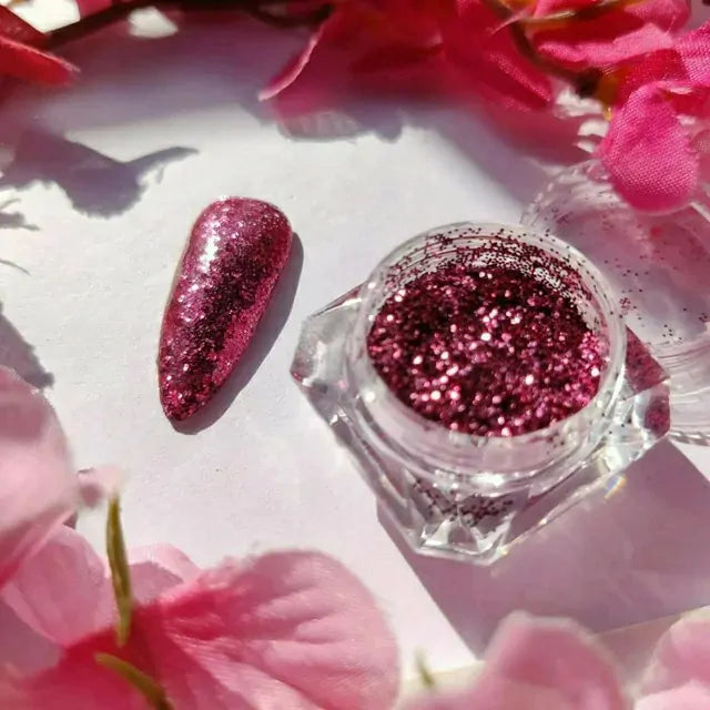 Pink Dry Glitter Jar (Medium Size)