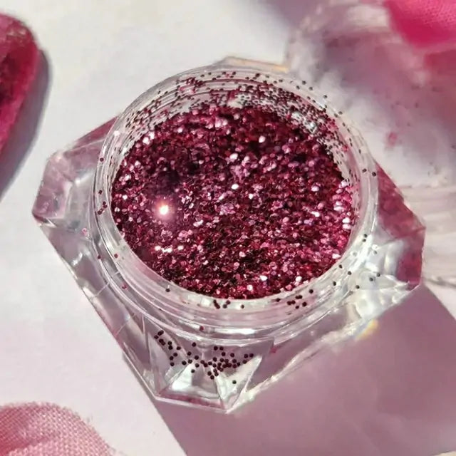 Pink Dry Glitter Jar (Medium Size)