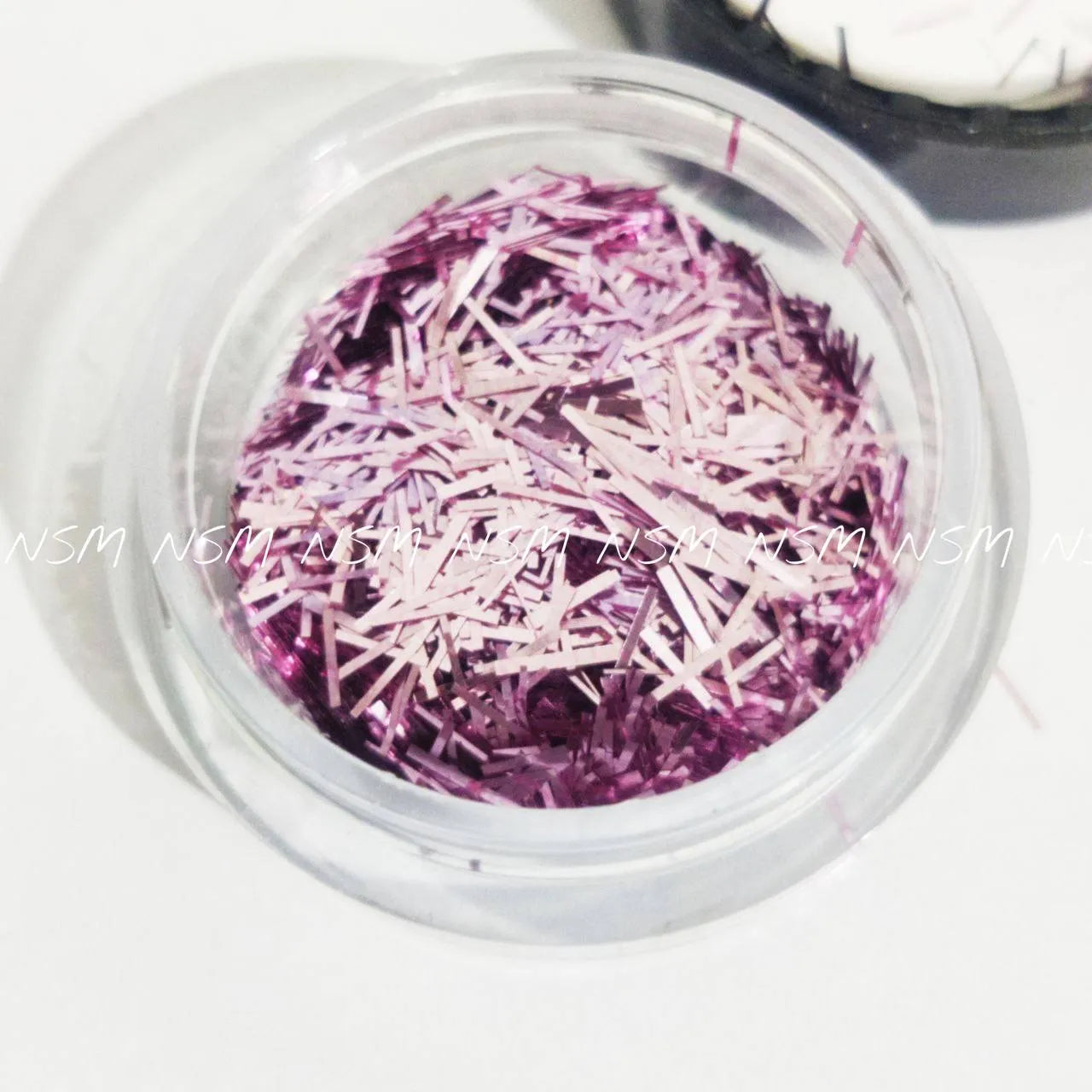 Pink Metallic Strip Mylar Jar