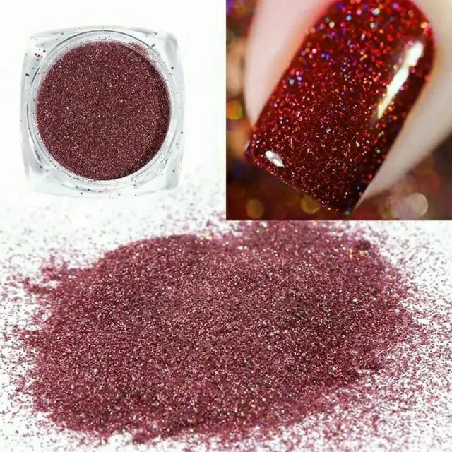 Pink / Rosegold Glitters And Mylars Box (Set Of 12)