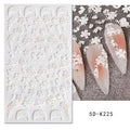 Pink and White Little Flowers 5D Sticker Sheet (5D-K225)
