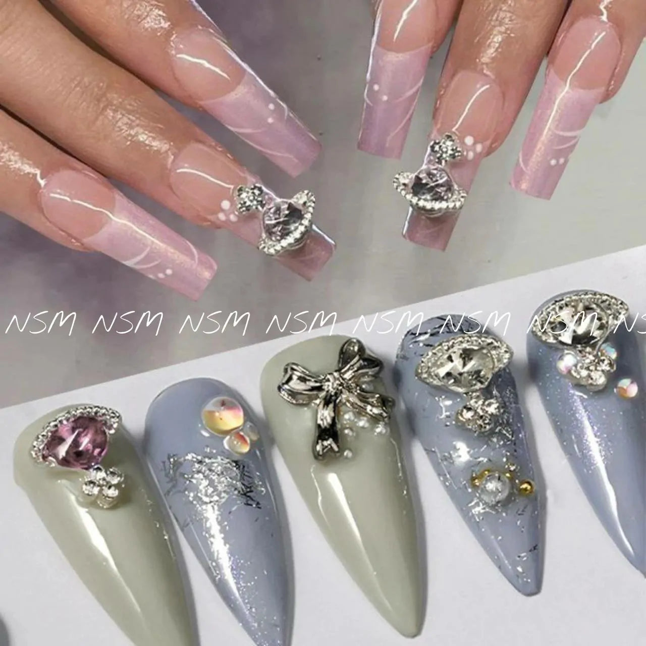 Planet Nail Charms (2pc Set)
