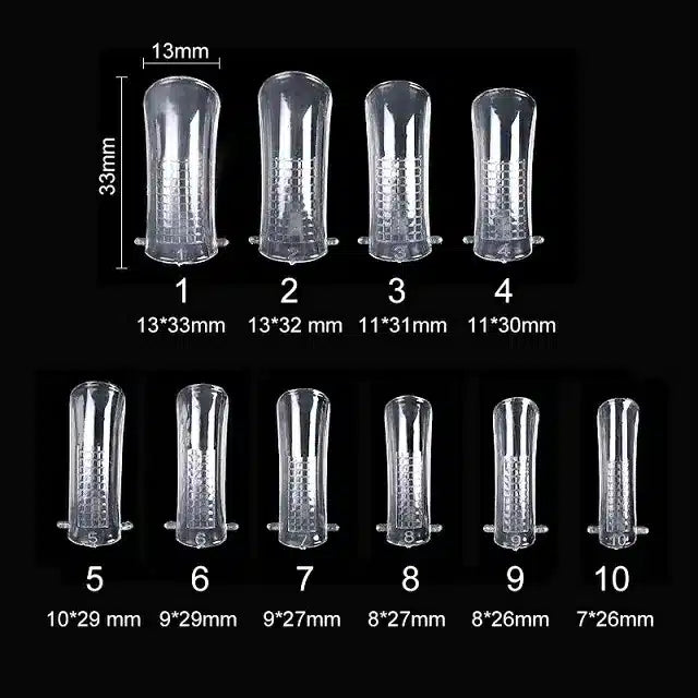 Poly Gel Tips / Dual Form (Pack Of 100 Tips)