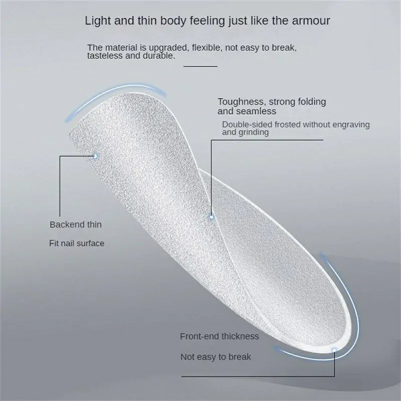 Extra Short Ovals Pre Buffed Gel Nail Tips (300 Pcs)