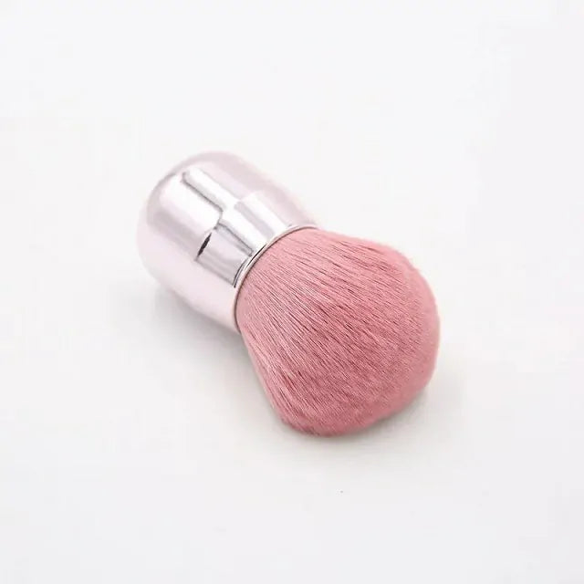 Premium Puffy Chrome Pink Dusting Brush