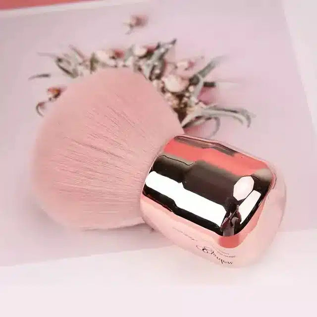 Premium Puffy Chrome Pink Dusting Brush