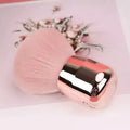 Premium Puffy Chrome Pink Dusting Brush