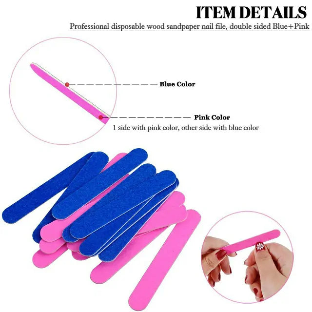 Press On Nail Filers (Medium Size Pack of 25 Pcs)