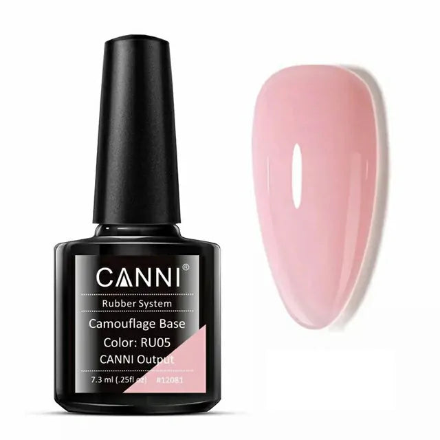 Canni Camouflage Rubber Base Coat Nail Gel (7.3ml)