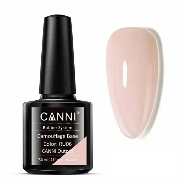 Canni Camouflage Rubber Base Coat Nail Gel (7.3ml)