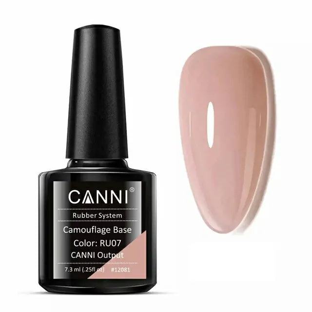 Canni Camouflage Rubber Base Coat Nail Gel (7.3ml)